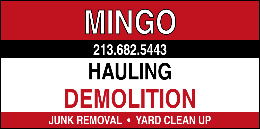 MINGO Hauling and Demolition · 213.682.5443